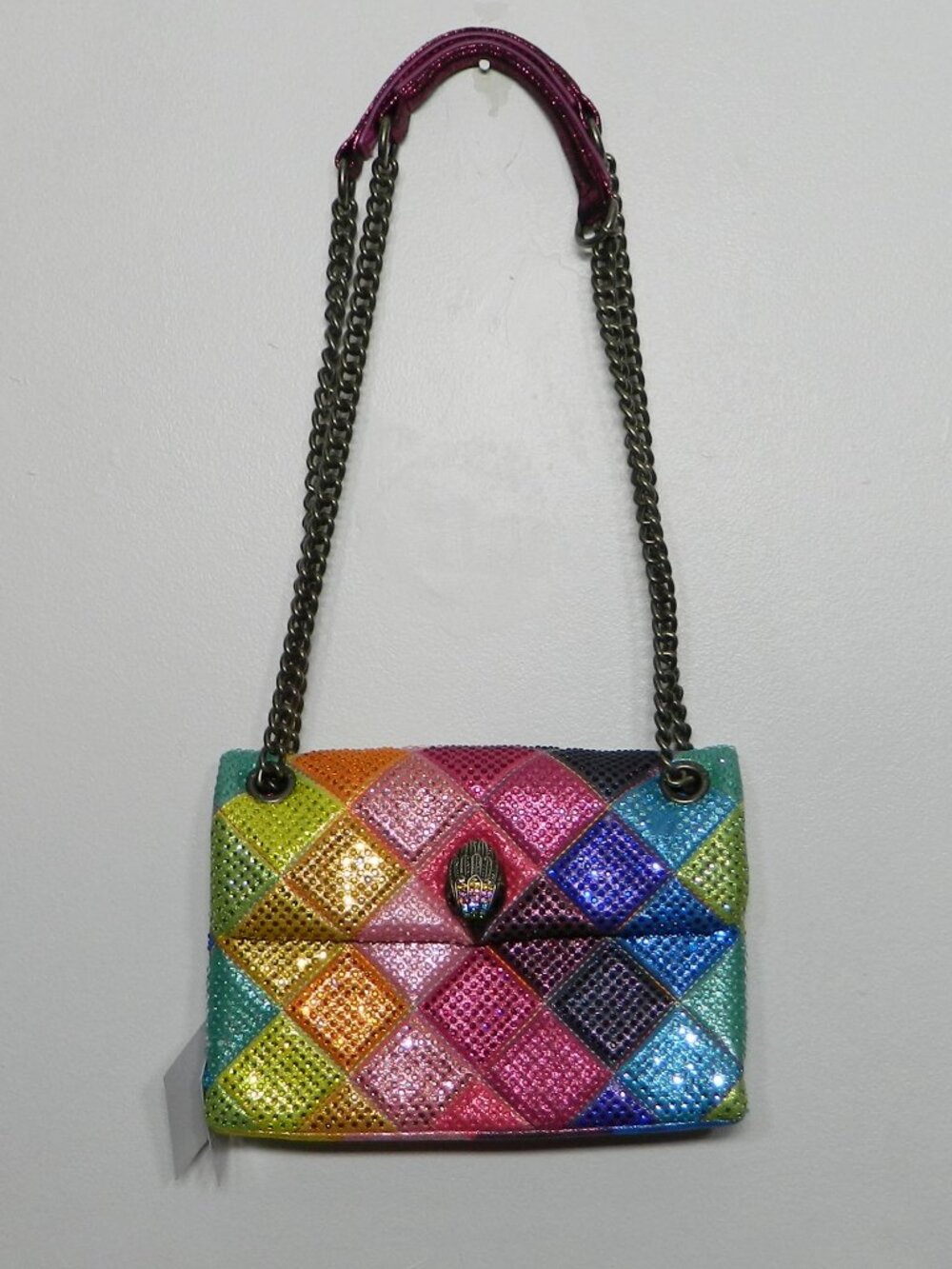 Kurt Geiger $268 Medium Kensignton Multi Fabric NWT!